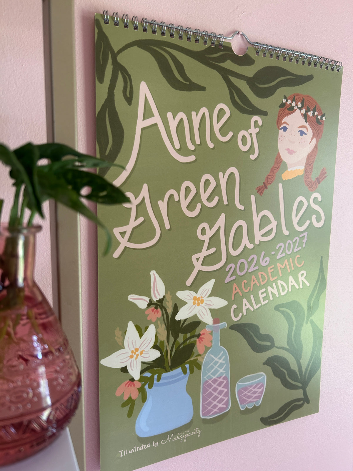 Anne of Green Gables ACADEMIC Wall Calendar / 2026-2027 / Literary Quotes and Gouache Illustrations