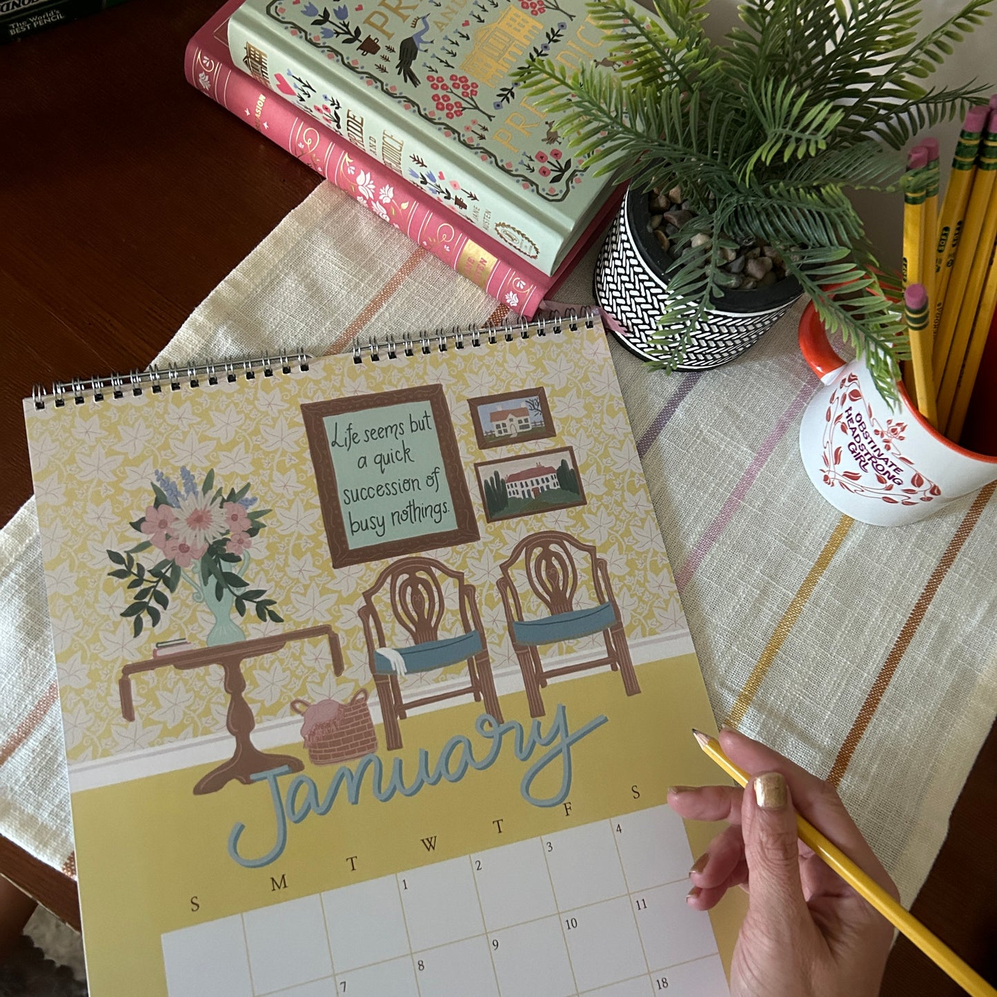 At Home With Jane Austen 2026 Wall Calendar