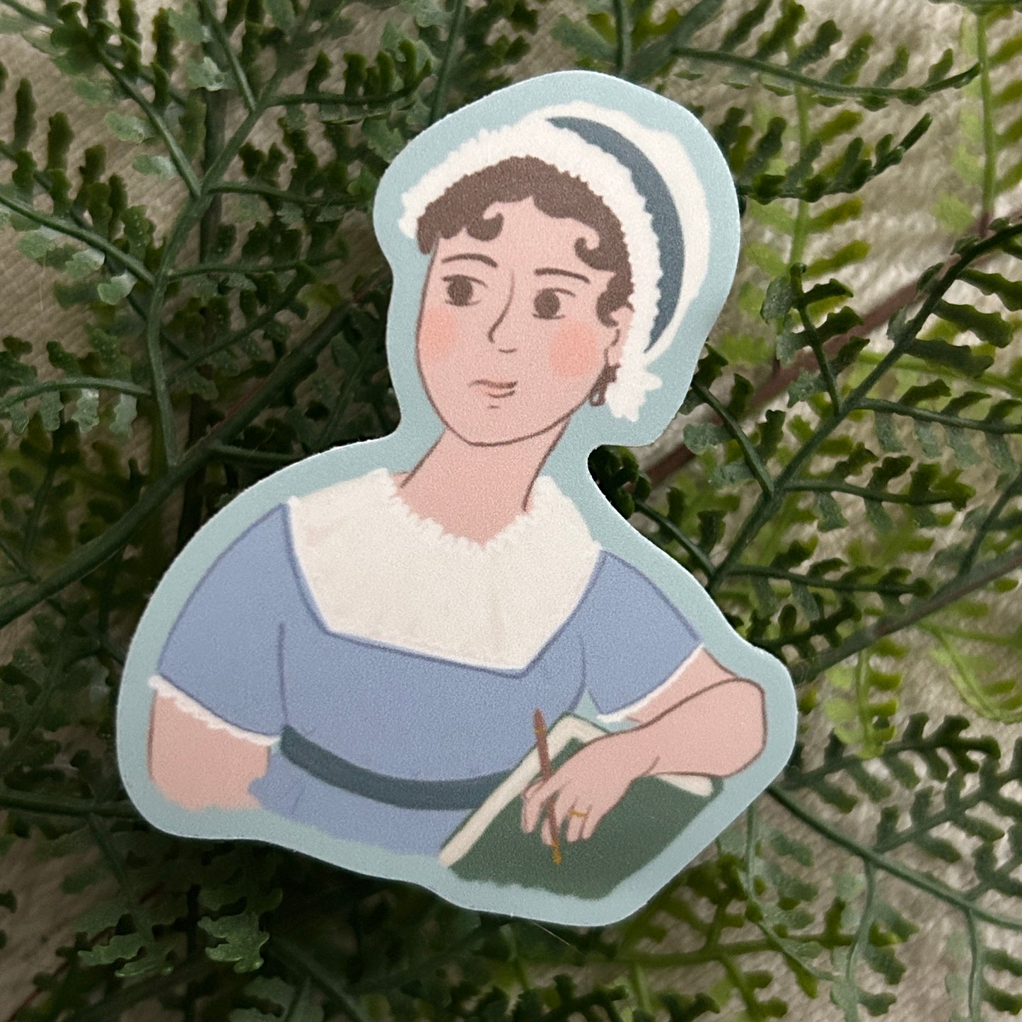 Jane Austen Portrait Vinyl Sticker