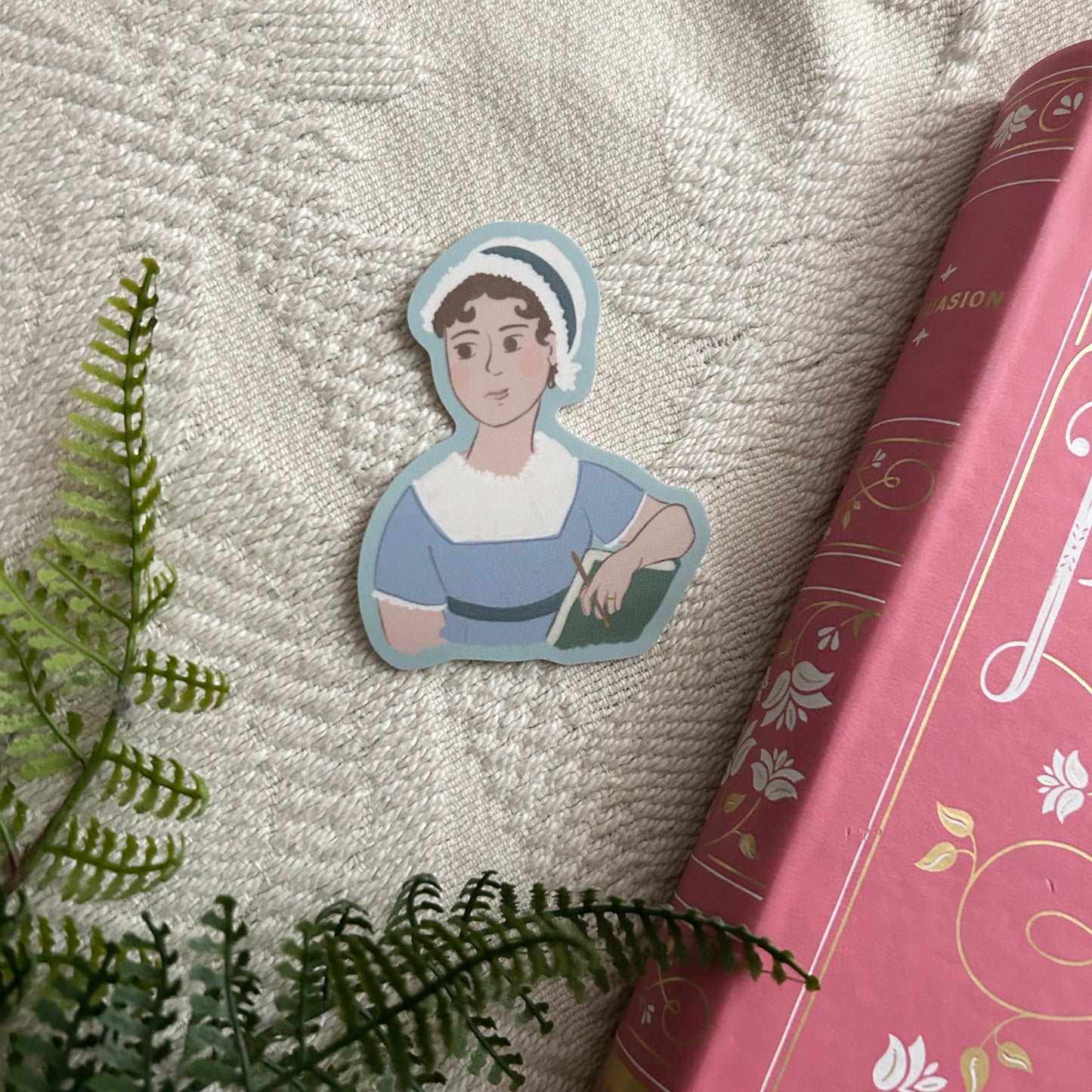 Jane Austen Portrait Vinyl Sticker