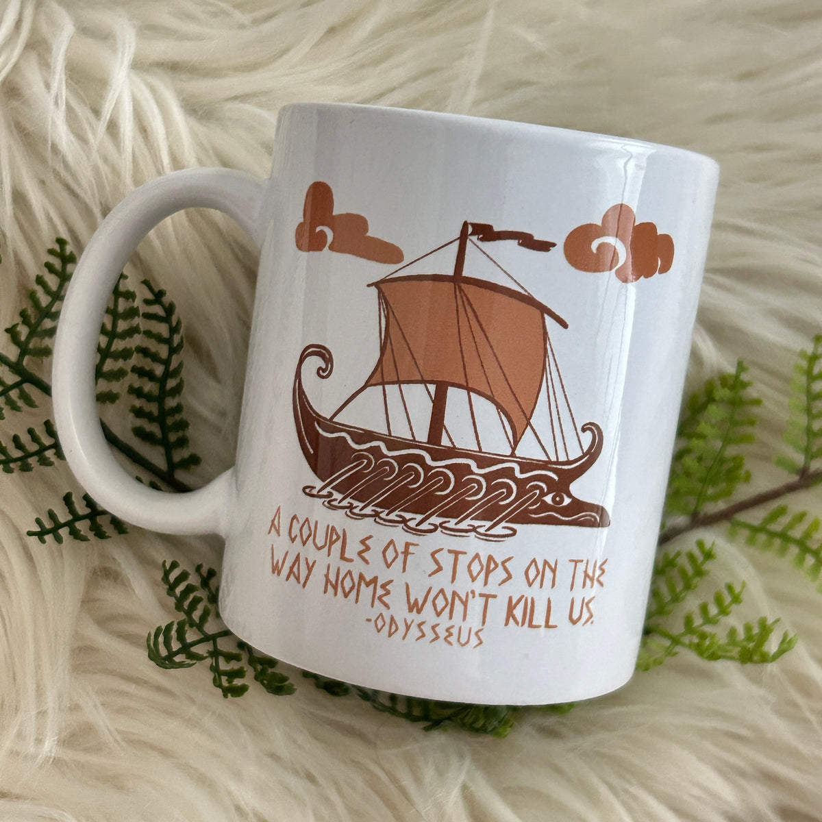 Odysseus Travel Plans Mug / the odyssey classics mug / Greek mythology/ 11oz