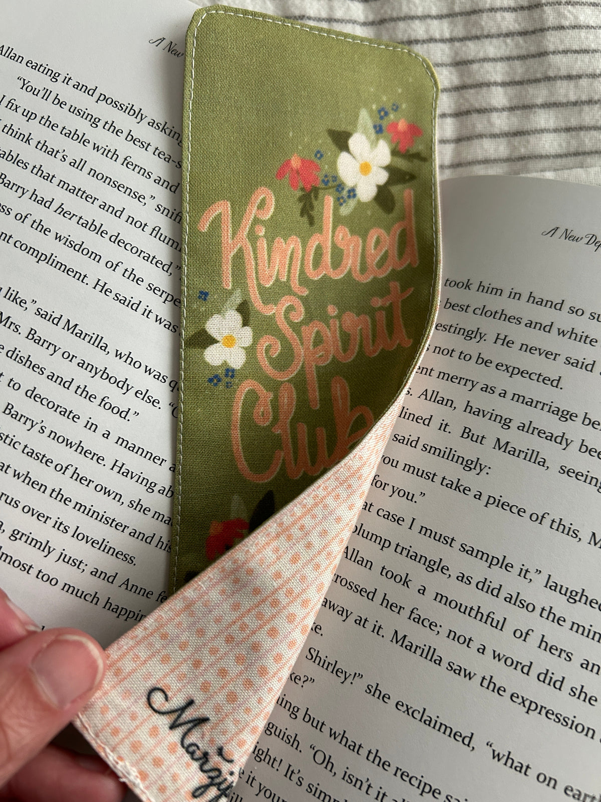 Kindred Spirit Club Anne of Green Gables Book Mark / Cloth bookmark literary gift