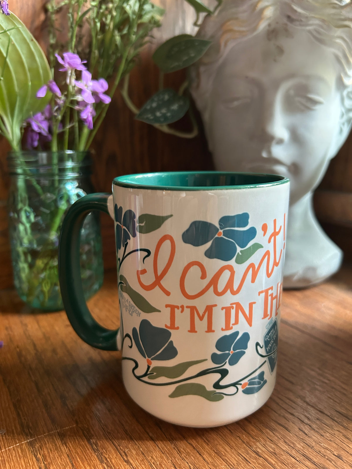 Anne of Green Gables Depths of Despair Mug – 15 oz Literary Coffee Mug with Green Handle, Anne Shirley Gift, Book Lover Mug