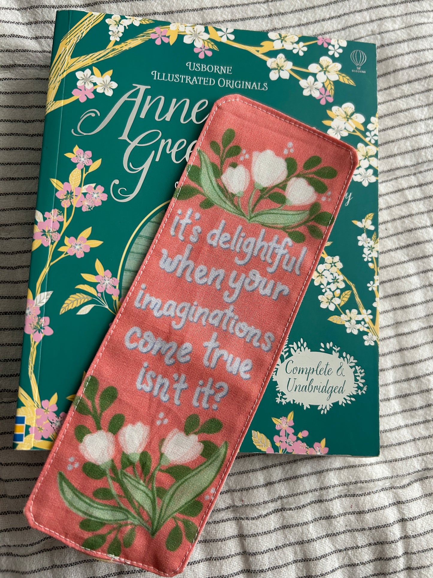 Delightful Imaginations Anne of Green Gables Bookmark / Cloth Bookmark Literary Gift