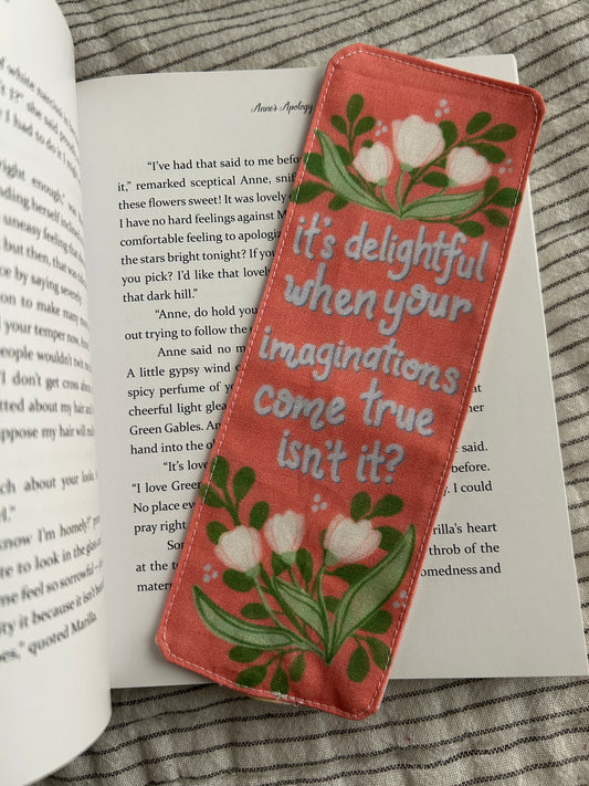 Delightful Imaginations Anne of Green Gables Bookmark / Cloth Bookmark Literary Gift