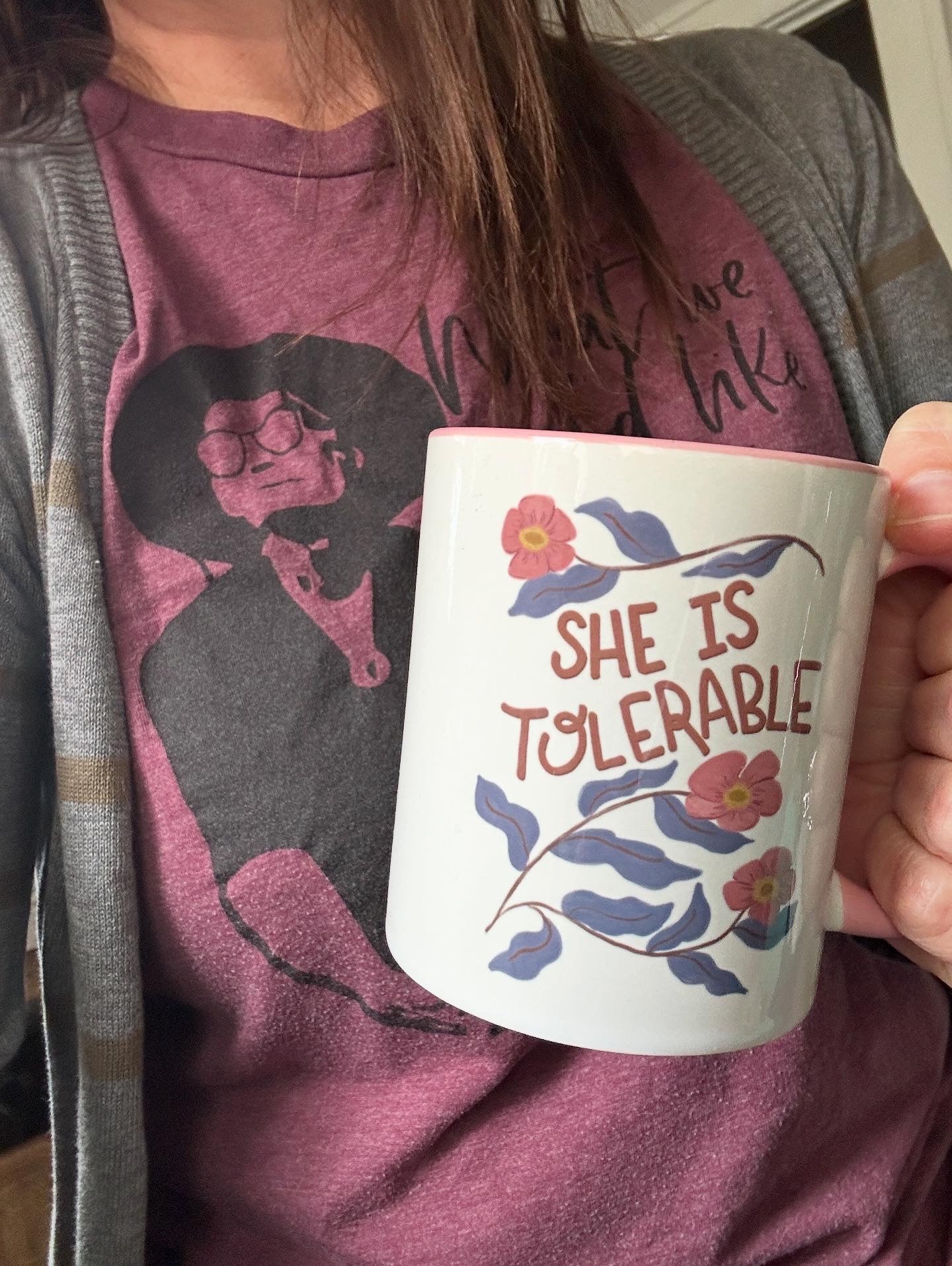 She is Tolerable 11oz Mug Pride and Prejudice Mug
